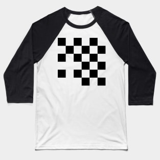 checkboard geometric design Baseball T-Shirt